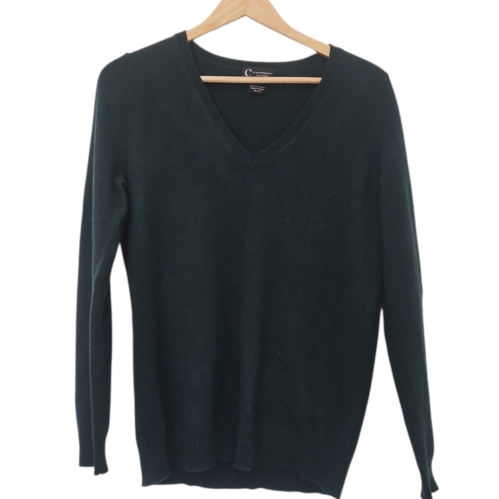 C By Bloomingdale's Cashmere V Neck Sweater Size Large